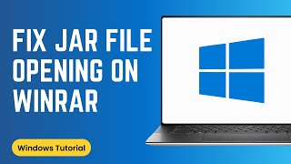 How To Fix Jar File Opening in WinRAR [upl. by Yasmin]