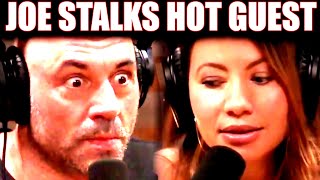 Joe Rogan Gets Caught Stalking Guest Candice Thompson [upl. by Latihs]