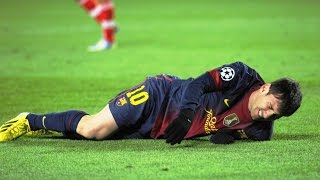 The 10 Worst Tackles  Brutal Fouls on Lionel Messi ► Only Way to Stop MESSI HD [upl. by Bentley]