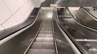 RIP 1960s ASEAGraham escalators at Mariatorget metro station Line 2 Stockholm Sweden [upl. by Eissirk]