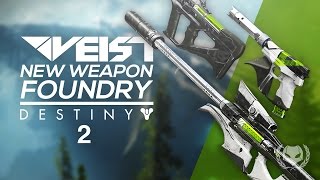 Destiny 2 New Weapon Foundry  Veist Suros Armor [upl. by Eerahc357]