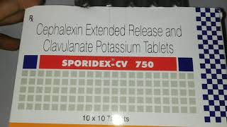 SporidexCV 750 Tablets  Uses Side Effects and Composition [upl. by Huey]