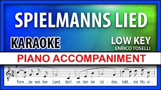 Spielmanns Lied Serenade KARAOKE Toselli Low Voice [upl. by Attalie75]