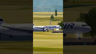 Finnair Aircraft Landing at Leonardo da Vinci Rome Fiumicino Airport [upl. by Ljoka887]