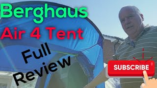 Berghaus Air 4 Tent Review Real Time Putting It Up [upl. by Bowie911]