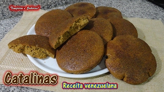 BOLACHAS CATALINAS de Açúcar Mascavado receita Venezuelana [upl. by Ethe]