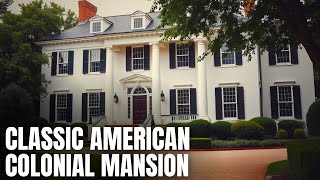 CLASSIC AMERICAN COLONIAL MANSION Tradition and Elegance [upl. by Spencer]