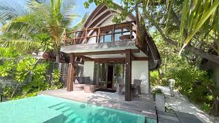 Maldives North Ari Atoll  Kandolhu Maldives  Duplex Beach Pool Villa  150 sqm  room 114  tour [upl. by Eliathas778]