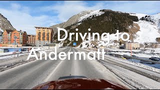 Scenic Drive to Andermatt  Switzerland 4K [upl. by Iatnwahs276]