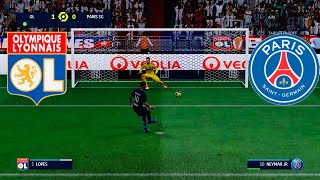 OLYMPIQUE LYONNAIS vs PSG Penalty shootout FIFA 22 [upl. by Fitzger]