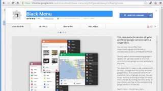 Open All Google Services in Single Click With Black Menu Chrome [upl. by Cilo]