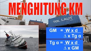 Menghitung KM Menghitung Stabilitas Kapal Ship Stability [upl. by Annairol]