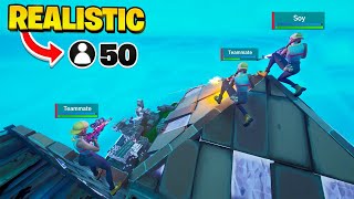 I Tried 50PLAYER TRIO ZONEWARS  in Fortnite Realistic Scrim Endgames [upl. by Hekker]