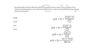 Distribución hipergeométrica [upl. by Nahtanohj]