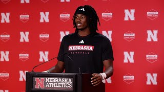 Nebraskas Jahmal Banks full press conference after win over UTEP [upl. by Soisanahta646]