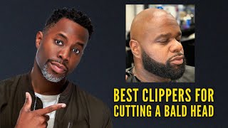 BEST CLIPPERS FOR CUTTING A BALD HEAD  Barber Luther King [upl. by Ymmor577]