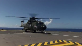 LHD Mistral Jungly Merlin helo ops [upl. by Thia]