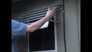 Aluminum Window Awning Installation Part 6  Step 5 [upl. by Lledyl763]