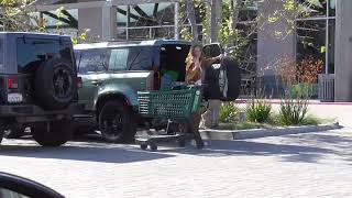 Paula Patton shows off her long locks after grocery shopping in Malibu [upl. by Aivull691]