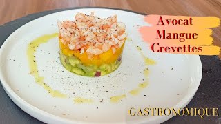 Tartare Avocat  Mangue  Crevettes  Recette GASTRONOMIQUE et Facile [upl. by Gnanmas]