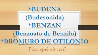 Budena para qué sirve Benzán para qué sirve Bromuro de Otilonio para que sirve [upl. by Rafter]