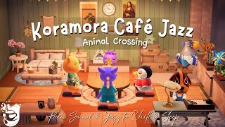 Koramora Café Jazz ☕ Chilling w Cozy Soft Jazz Animal crossing Music amp Rain sounds for sleeping ☔ [upl. by Anora]