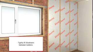 Xtratherm Drylining MF BetweenOver Battens [upl. by Paderna]