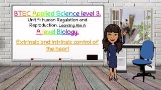 BTEC Applied Science and A level Biology Intrinsic and Extrinsic control of the heart  BioTeach [upl. by Ienttirb]