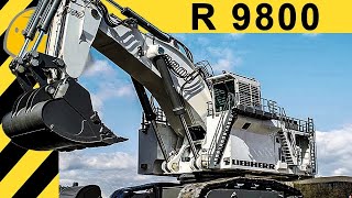 BIGGEST EXCAVATOR IN THE WORLD 4000 HP amp 800 TONS  LIEBHERR R 9800 [upl. by Cornwall434]