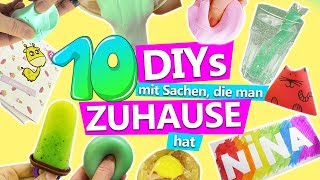 10 DIY IDEEN mit SACHEN die man ZUHAUSE hat  Ideen gegen Langeweile zuhause  DIY Club [upl. by Aihsotan]