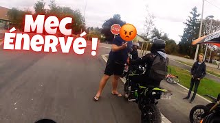 IL MENACE DES MOTARDS DE LES FRAPPER A LA BATTE😡 Course poursuite Compilations 2024 [upl. by Airretal]