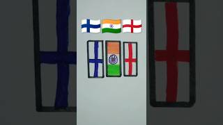 How to draw flags 🇮🇳🏴󠁧󠁢󠁥󠁮󠁧󠁿🇫🇮 Jana gana Mana adhinayak ll republic day drawing26januaryshorts [upl. by Atrice]