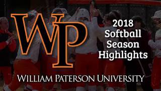 2018 William Paterson University Softball Season Highlights [upl. by Flagler775]