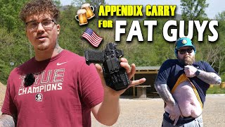 How FAT Guys Can Appendix Carry Best Holster For Big Dudes Fattac Holster [upl. by Ijok20]