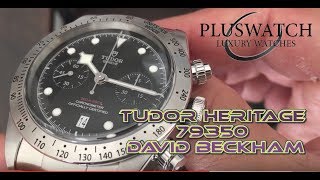 Tudor Heritage 79350 David Beckham chrono 2017 Baselworld [upl. by Ahar]