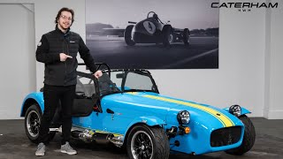 A BRAND NEW Caterham 420R Finished in Riviera Blue  A Walk Around With Jean [upl. by Killen579]