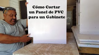 Cómo Cortar un Panel de PVC para un Gabinete de cocina [upl. by Gamin]