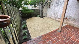 How to Install Pea Gravel to Remake Your City Backyard [upl. by Rabin135]