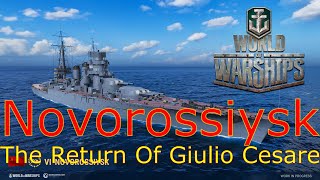 World of Warships Novorossiysk The Return Of Giulio Cesare [upl. by Scottie]