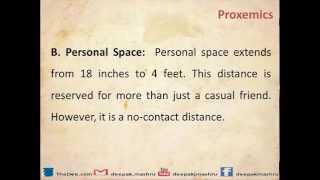 Proxemics  Space Language [upl. by Lrat]