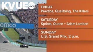 Heres a look at the F1 US Grand Prix weekend schedule at COTA [upl. by Ahseina278]