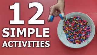 12 Simple Activities to do at Home for 45 Year Olds  Easy Craft For Kids [upl. by Arick585]