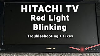 Hitachi TV Red Light Blinking  5Min Troubleshooting [upl. by Sanson]