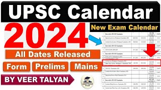 UPSC 2024 Exam Calendar Released  UPSC Prelims 2024 Date  UPSC Important update  UPSC latest News [upl. by Studner848]