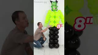 Decoraciones de halloween 😱 FRANKESTEIN CON GLOBOS 🕷 Decoracion con globos para halloween tiktok [upl. by Belford]