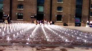 Granary Square Fountains London [upl. by Eugenle878]