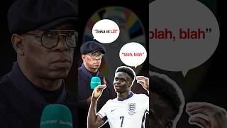 Ian Wright Was WRONG euro2024 saka [upl. by Ezzo]