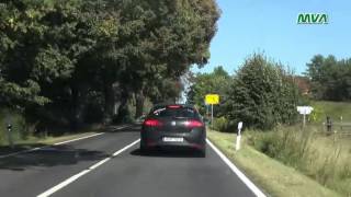 Fahrt von Anklam nach Kölpinsee auf der Insel Usedom [upl. by Anidam]