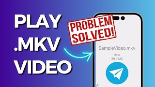 How to Play Telegram Videos in Iphone Play MKV files [upl. by Iaria]