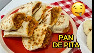 Receta PAN DE PITA fácil RecetasRicasdeIrene [upl. by Aihsal]